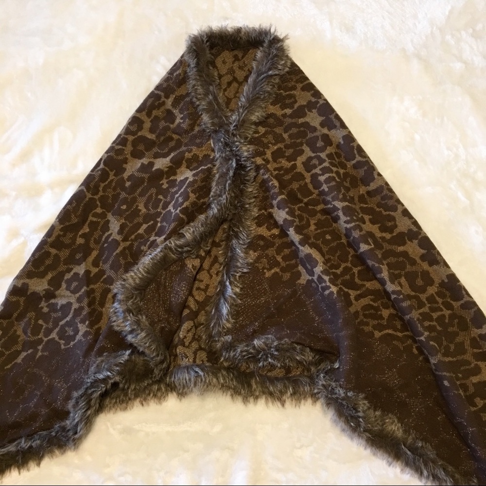 NWT Leopard print shawl